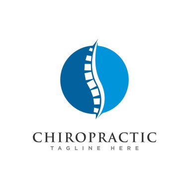 chiropractic logo tasarım vektörü
