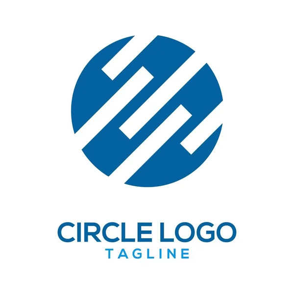 Soyut Çember Logo Tasarım Vektörü