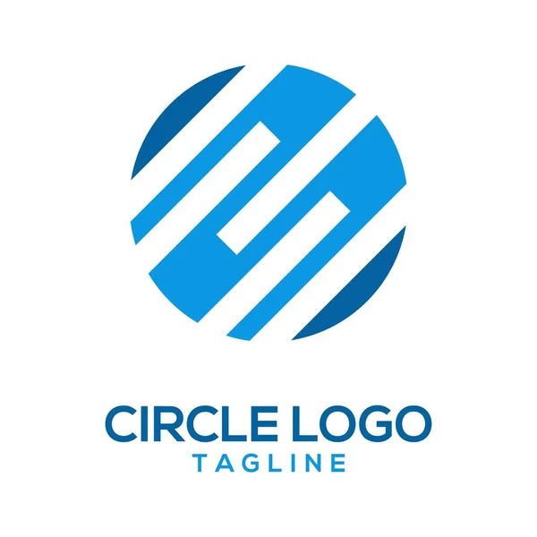 Soyut Çember Logo Tasarım Vektörü