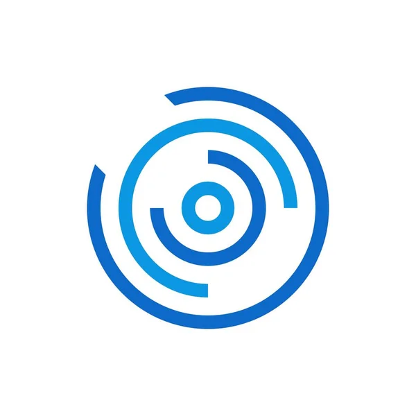 Soyut Çember Logo Tasarım Vektörü