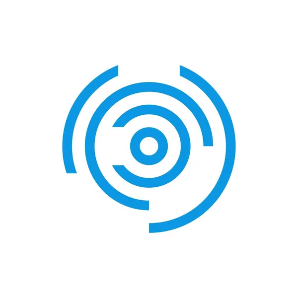 Soyut Çember Logo Tasarım Vektörü