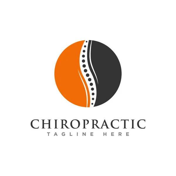 chiropractic logo tasarım vektörü