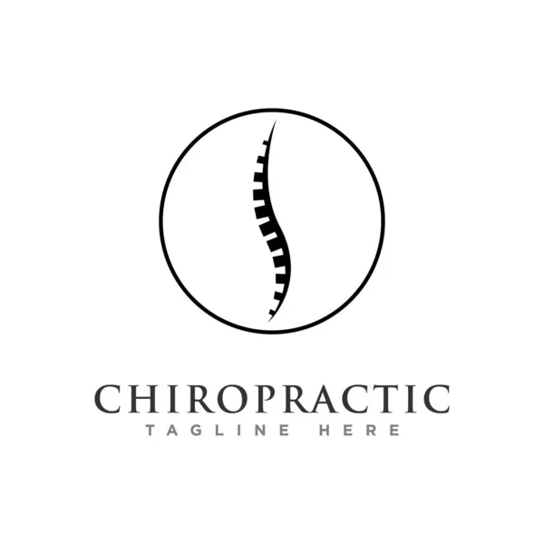 chiropractic logo tasarım vektörü