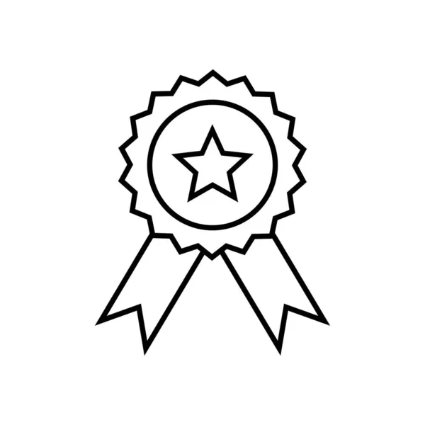 Medallion Award Icon Design Vector — Stock Vector