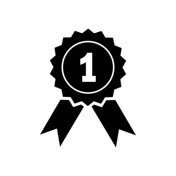 Medallón Premio Icono Diseño Vector — Vector de stock
