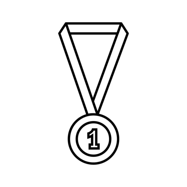 Medallón Premio Icono Diseño Vector — Archivo Imágenes Vectoriales