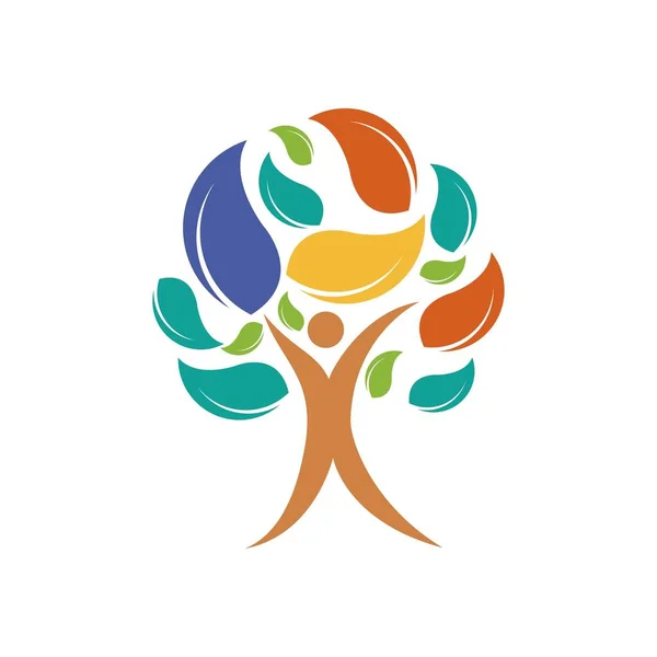 insanlar bakım logo tasarım vektör