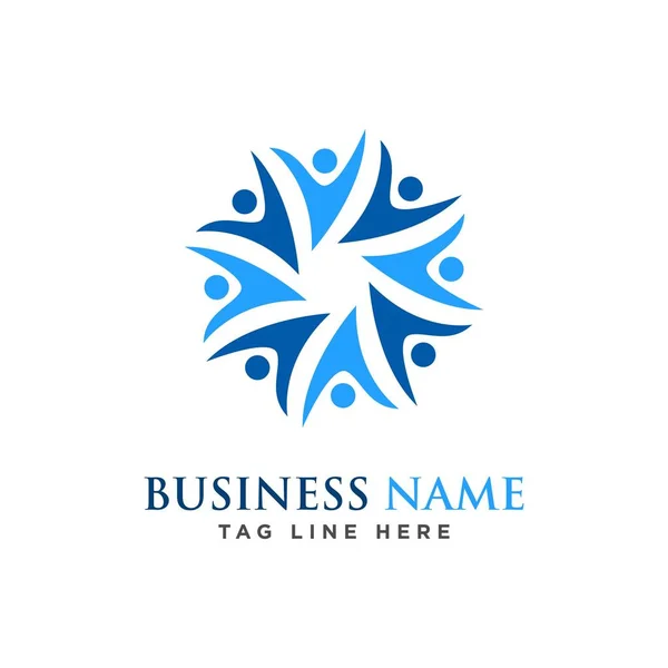 insanlar bakım logo tasarım vektör