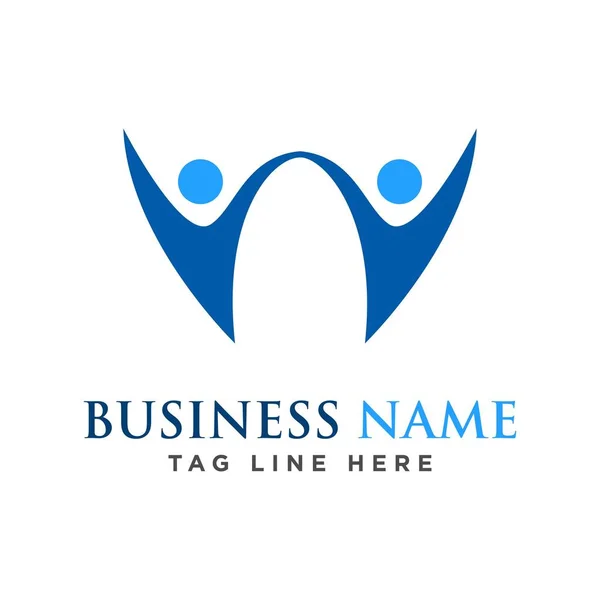 insanlar bakım logo tasarım vektör