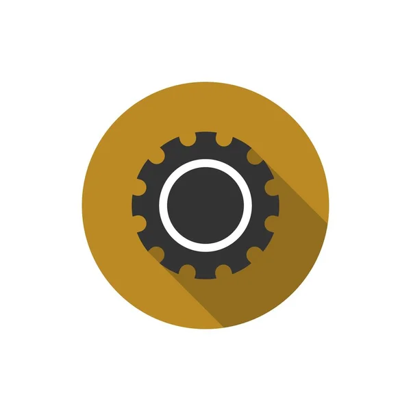 servis onarım logosu, dişli logosu tasarım vektörü