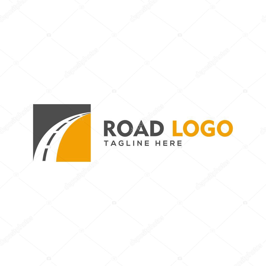 Road logo design vector