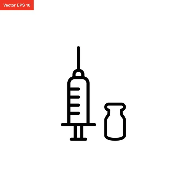 şırınga simgesi tasarım vektörü
