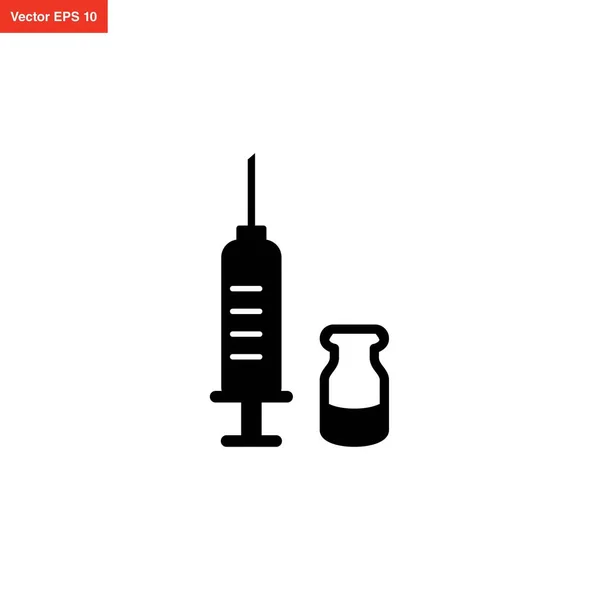 şırınga simgesi tasarım vektörü