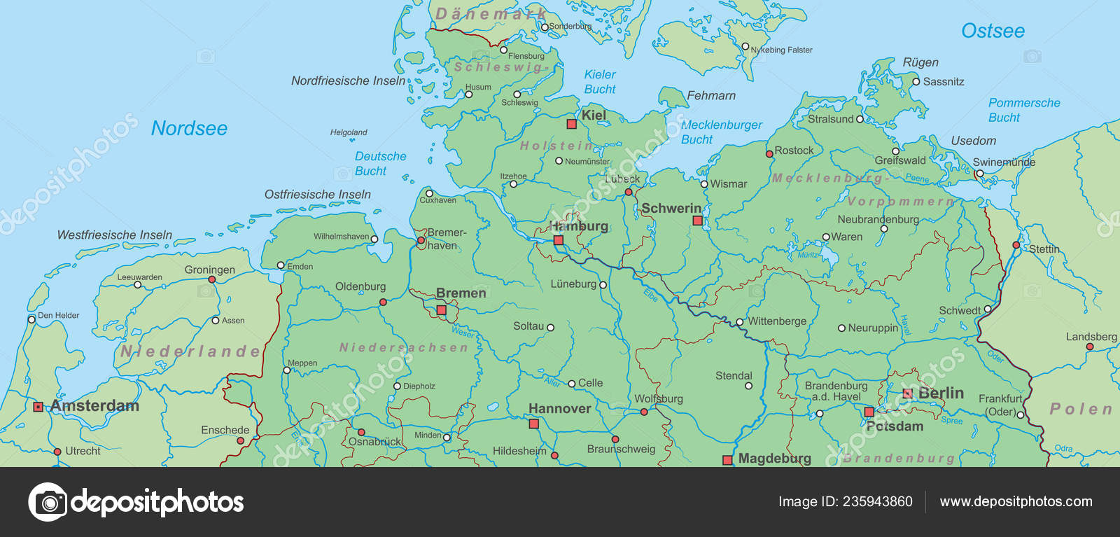 Norddeutschland Karte Norddeutschland Karte