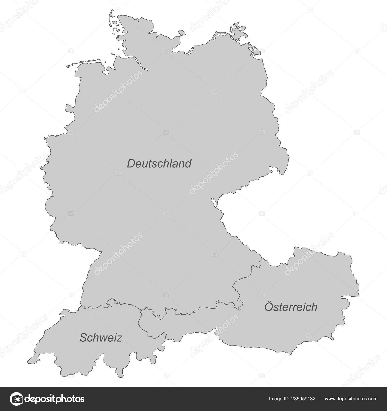 Karte Deutschland Italien Österreich - Grenze österreich Italien Karte