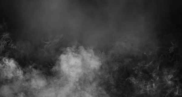 Fog and mist effect on black background. Smoke texture