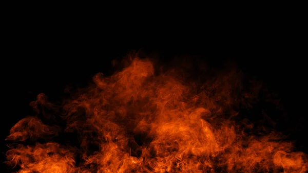 Feuer Rauch Nebel Und Nebeleffekt Textur Overlays Auf Schwarzem Hintergrund — Stockfoto