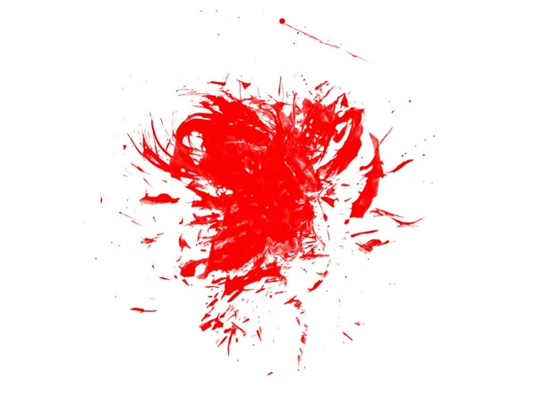 Κόκκινο Μελάνι Νερομπογιάς Πιτσιλίσματα Splash Grunge Φόντο Λεκέ Αφηρημένη Υφή — Φωτογραφία Αρχείου