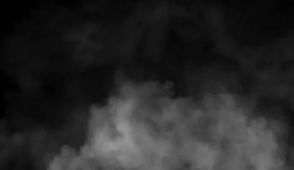 Absztrakt Füst Köd Köd Fekete Háttér Textúra Design Elem — Stock Fotó