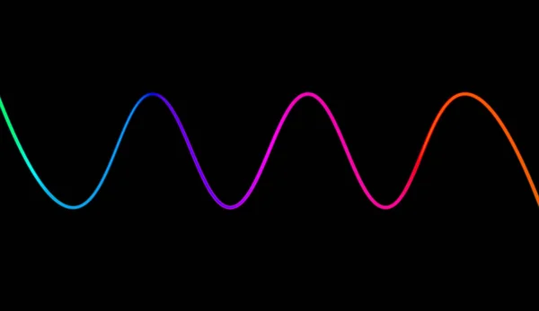 Красочные Звуковые Волны Элемент Дизайна — стоковое фото