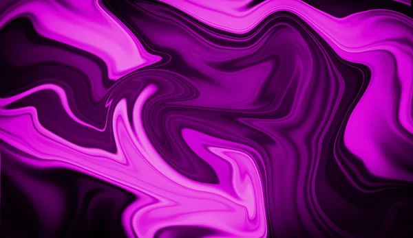 液体抽象波图案与混沌图形紫色艺术 数字背景 — 图库照片