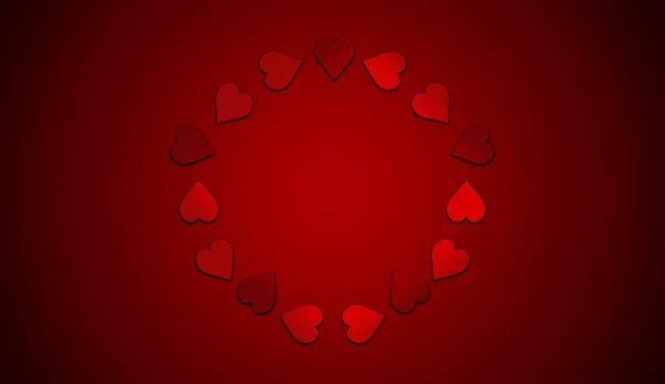 Κόκκινο Μοτίβο Καρδιές Απομονωμένες Φόντο Για Αντίγραφο Χώρου — Φωτογραφία Αρχείου