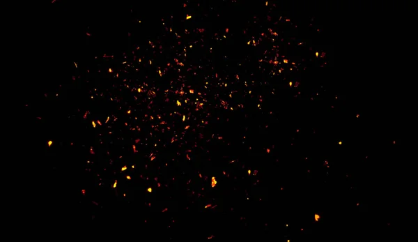 空気残り火パーティクル テクスチャ背景にスポット ライト — ストック写真