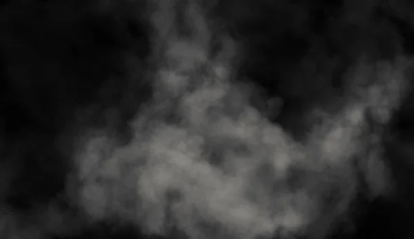 Niebla Niebla Humo Abstracta Sobre Fondo Negro Textura Elemento Diseño — Foto de Stock