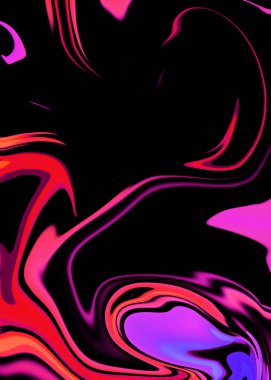 Yaratıcı sıvı dalga sanat. Cyberpunk mermer arka plan duvar kağıdı. Grafik tasarım için dijital sanat.