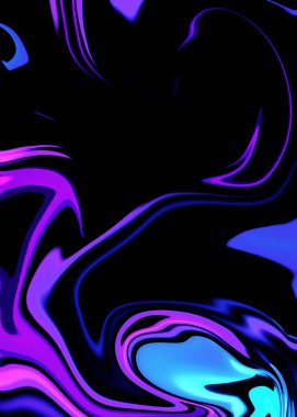 Yaratıcı sıvı dalga sanat. Cyberpunk mermer arka plan duvar kağıdı. Grafik tasarım için dijital sanat.