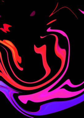 Soyut cyberpunk girdap arka plan. Sıvı dijital doku arka plan