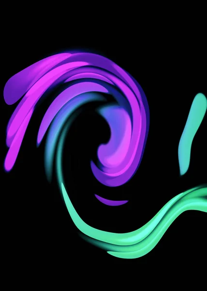 Swirl Cyberbank Fundo Colorido Arte Conceitual Líquida — Fotografia de Stock