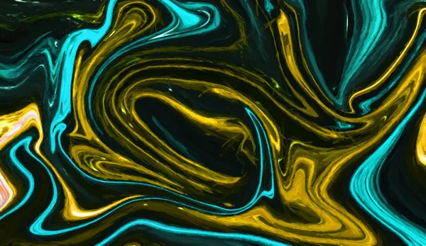 Acrílico Aceite Artístico Colorido Patrón Onda Líquida Fondo Arte Psicodélico — Foto de Stock