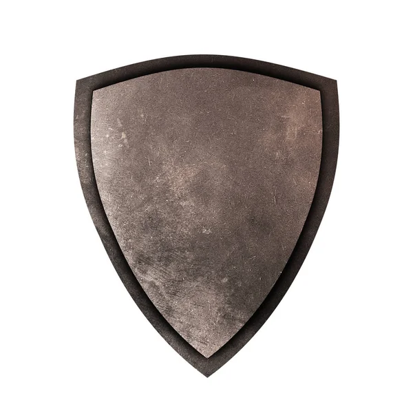 Escudo Antiguo Sobre Fondo Blanco Aislado Escudo Concepto Para Juego — Foto de Stock