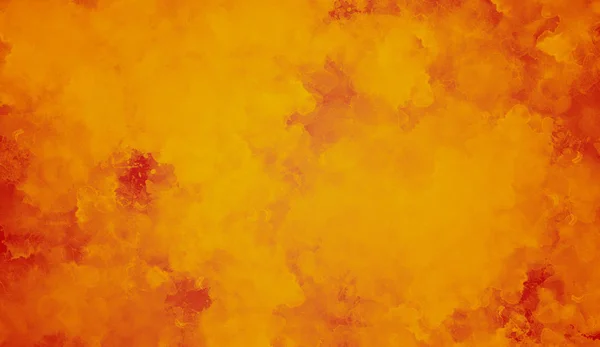 オレンジ色の抽象的な水彩画の背景 カバー包装に最適なテクスチャ — ストック写真
