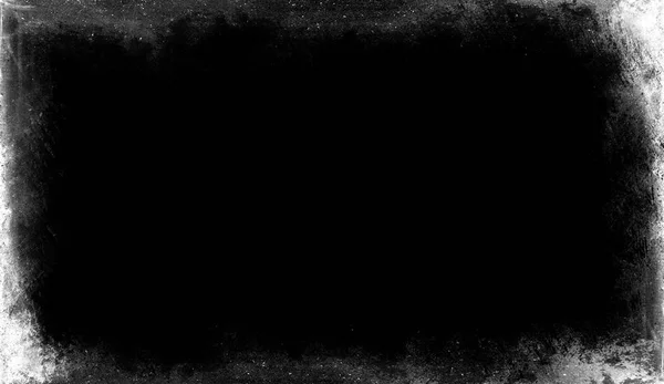 Old Vintage Frame Isolated Black Background Border Overlays — Stock Photo, Image
