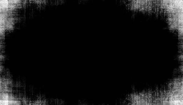 复古划痕在独立的黑色背景复制空间的格格边框覆盖 — 图库照片