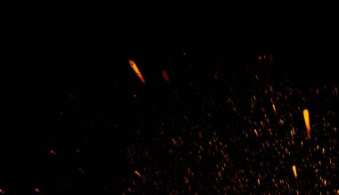 Parlak ışıklar arka plan. Soyut karanlık glitter ateş parçacıkları ışıklar dokusu veya doku bindirmeleri