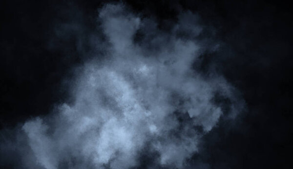 Blue misty smoke background. Abstract texture overlays for copyspace