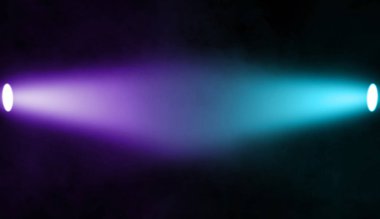 Renkli projektör projektör. Beautfiul çift ton perfomance sahne. Arka plan doku.