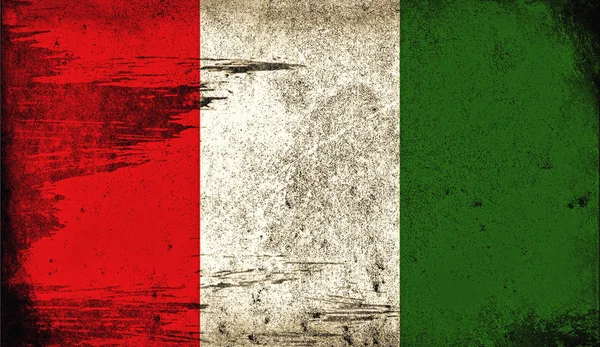 Vecchia Bandiera Vintage Italia Texture Artistica Dipinta Bandiera Nazionale Italia — Foto Stock