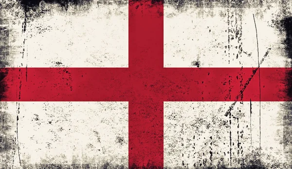 Retro Staré Vlajka Anglie Art Textury Malované Státní Vlajka Anglie — Stock fotografie