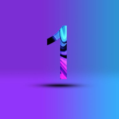 1 numaralı resim. Yaratıcı synthwave cyberpunk tasarım öğeleri. Arka plan üzerinde izole.