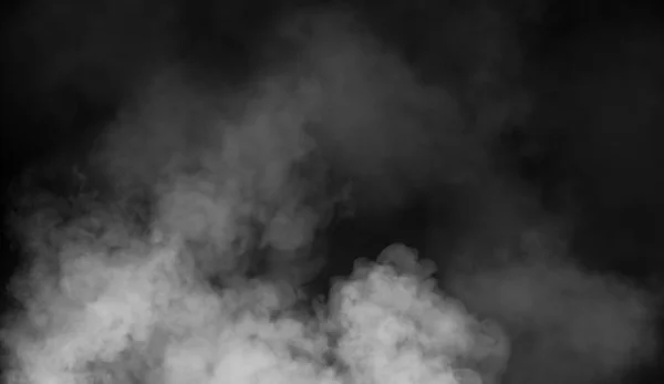 Vapor Fumaça Abstrato Move Sobre Fundo Preto Conceito Aromaterapia — Fotografia de Stock