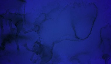 Soyut mavi sulu boya leke resim arka plan. Vintage eski kağıt.