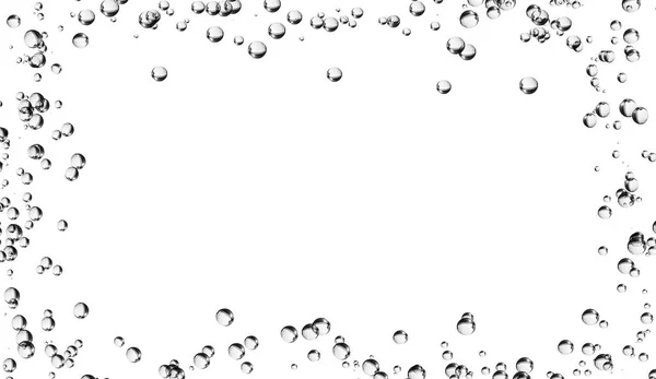 Border Water Bubbles Abstract Frame Banner Flyer Cover — Stock Photo, Image