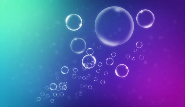 Burbujas Agua Clara Colorido Resumen Sobre Fondo — Foto de Stock