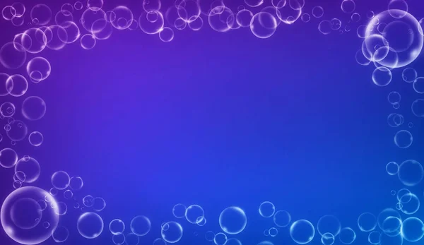 Burbujas Agua Fronteriza Marco Abstracto Para Fondos Modernos Diseños Folletos — Foto de Stock