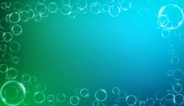 Burbujas Agua Fronteriza Marco Abstracto Para Fondos Modernos Diseños Folletos — Foto de Stock
