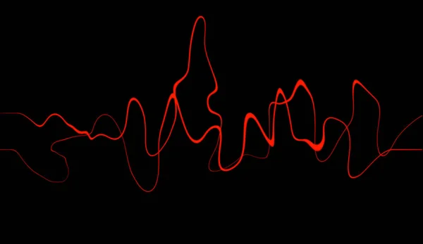 音频数字均衡器技术 脉冲音乐 声波摘要 — 图库照片